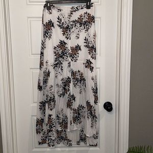 Saltwater Luxe Floral High-Low Skirt